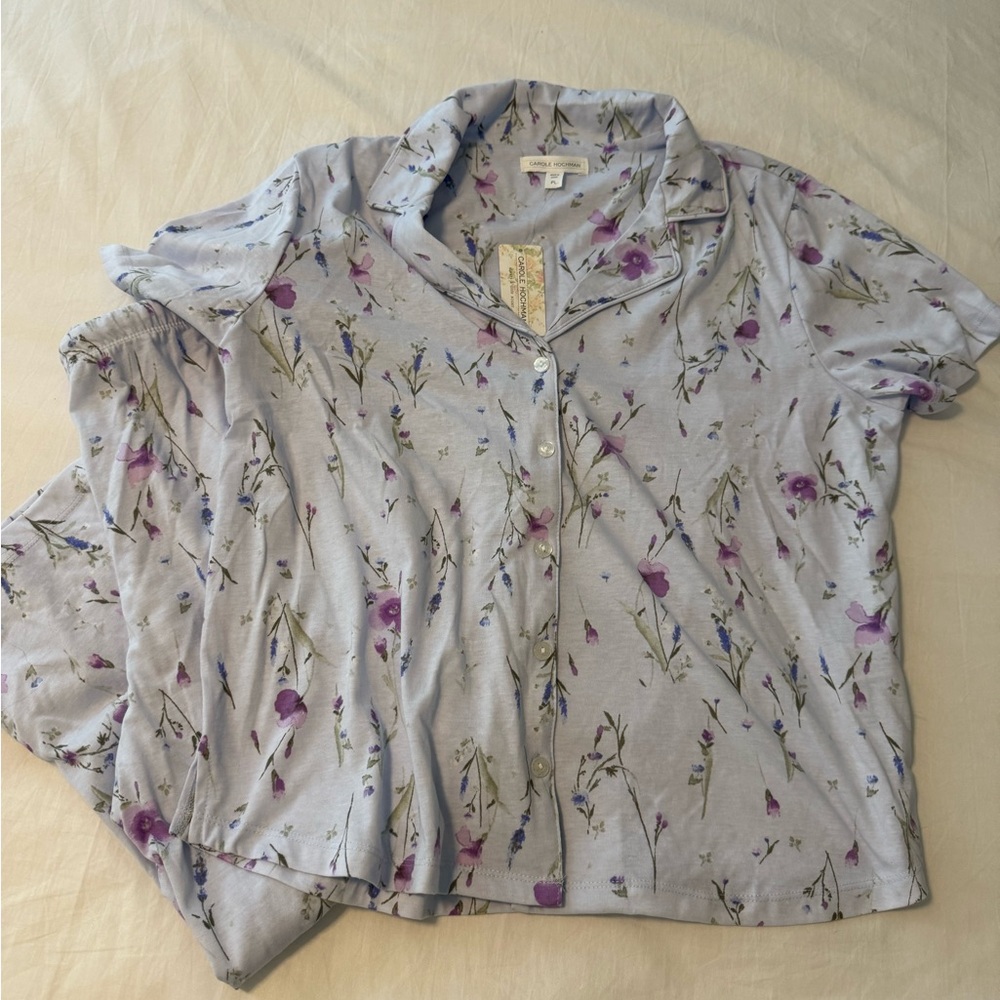 Carole Hickman Super Soft Capri Pajama Set NWT